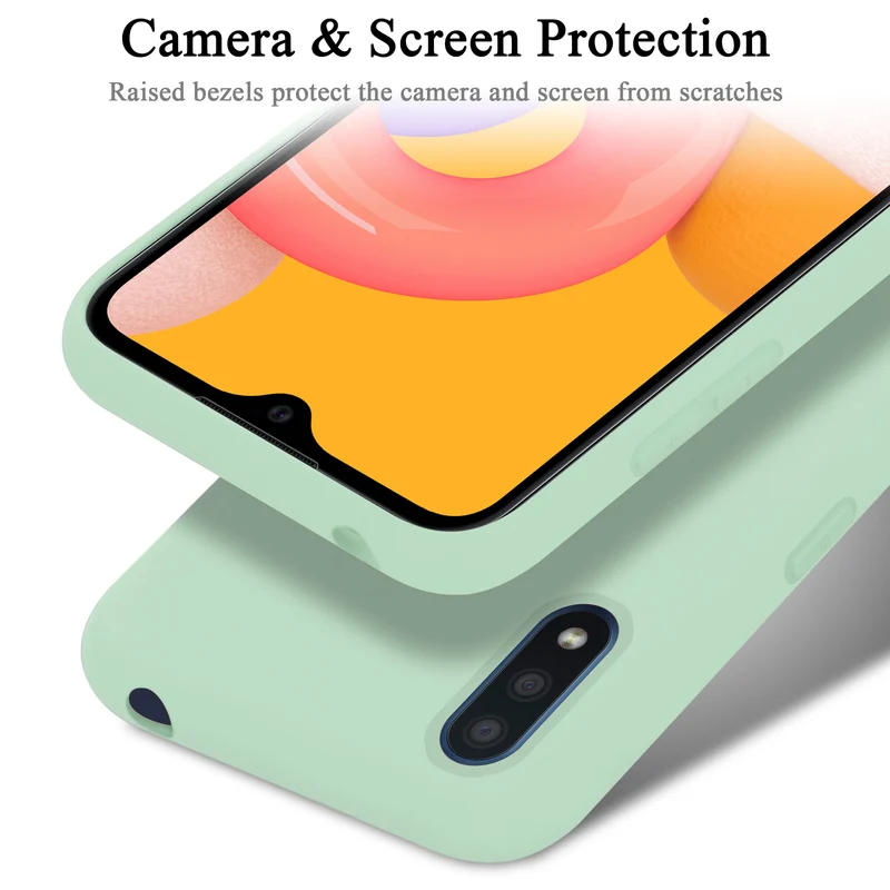 Cadorabo Hülle kompatibel mit Samsung Galaxy A01 Schutzhülle aus flexiblem TPU Silikon