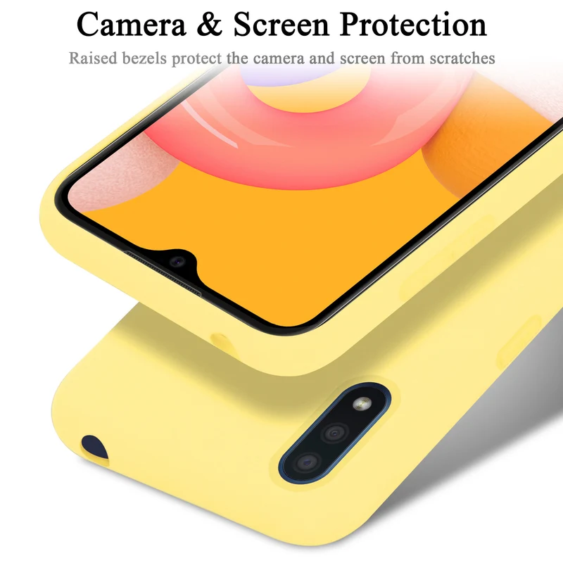 Cadorabo Hülle kompatibel mit Samsung Galaxy A01 Schutzhülle aus flexiblem TPU Silikon
