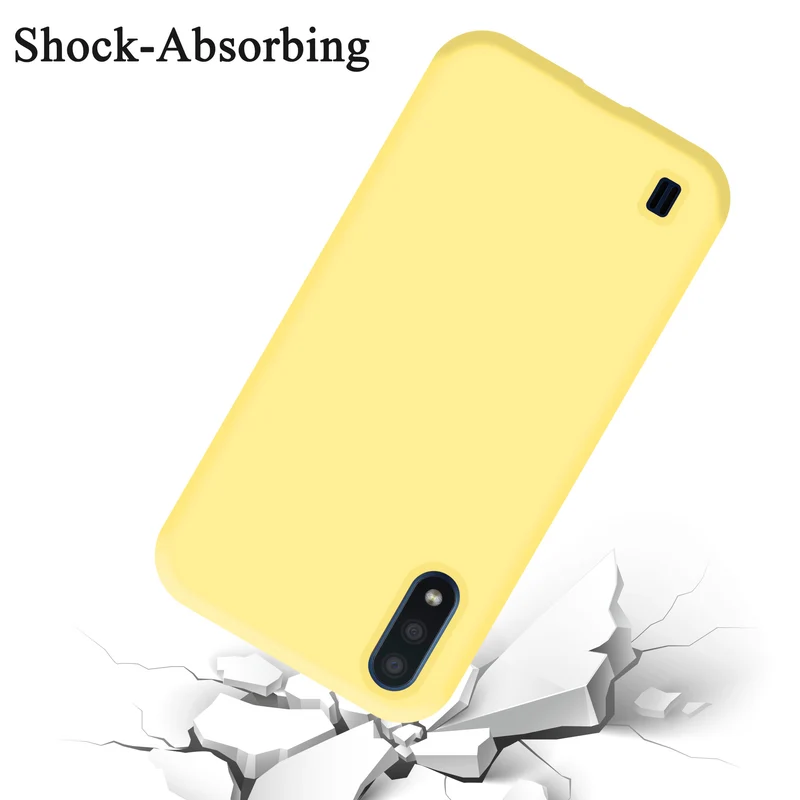 Cadorabo Hülle kompatibel mit Samsung Galaxy A01 Schutzhülle aus flexiblem TPU Silikon