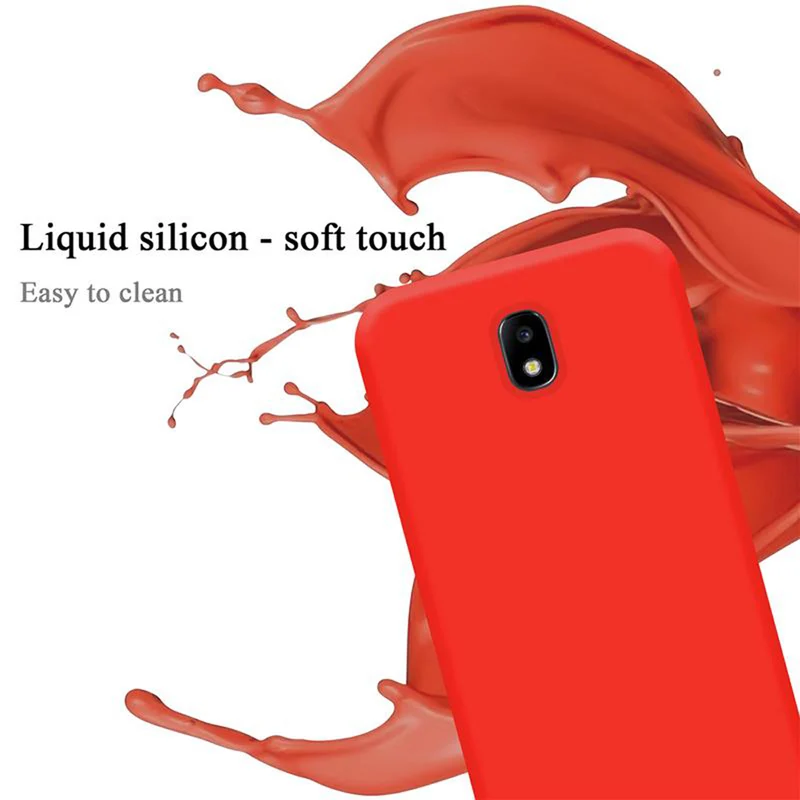 Cadorabo Hülle kompatibel mit Samsung Galaxy J7 2017 / J7 PRO Schutzhülle aus flexiblem TPU Silikon