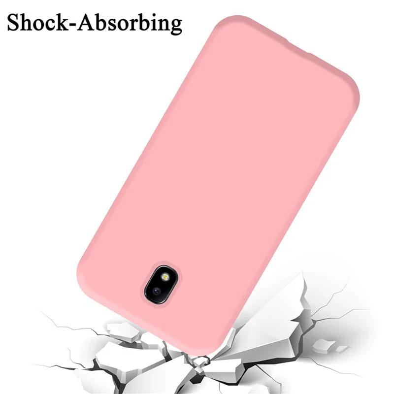 Cadorabo Hülle kompatibel mit Samsung Galaxy J7 2017 / J7 PRO Schutzhülle aus flexiblem TPU Silikon