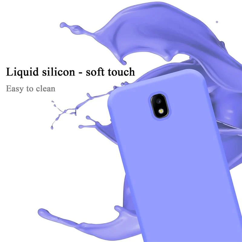 Cadorabo Hülle kompatibel mit Samsung Galaxy J7 2017 / J7 PRO Schutzhülle aus flexiblem TPU Silikon