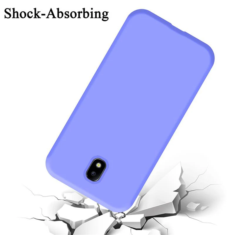 Cadorabo Hülle kompatibel mit Samsung Galaxy J7 2017 / J7 PRO Schutzhülle aus flexiblem TPU Silikon