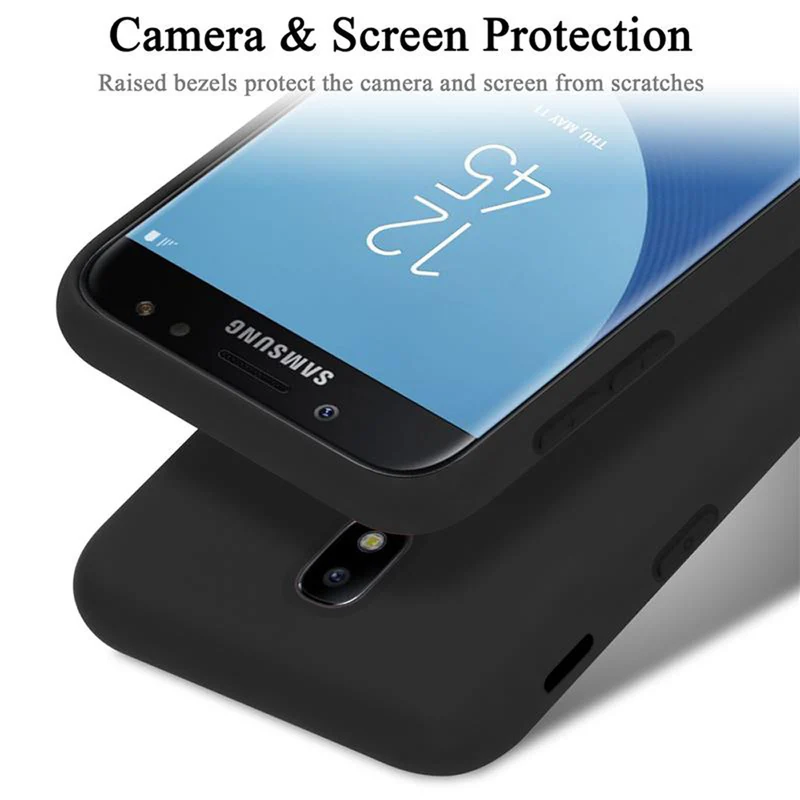 Cadorabo Hülle kompatibel mit Samsung Galaxy J7 2017 / J7 PRO Schutzhülle aus flexiblem TPU Silikon