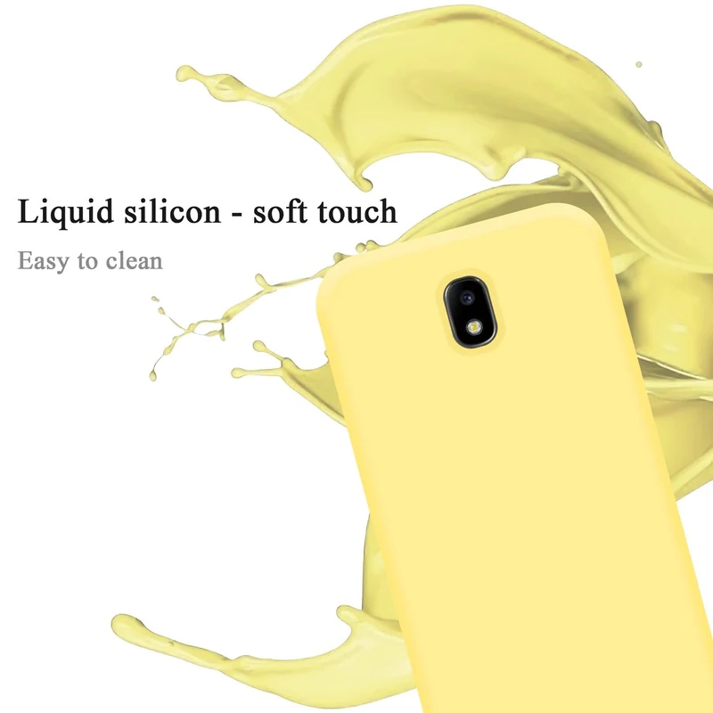 Cadorabo Hülle kompatibel mit Samsung Galaxy J7 2017 / J7 PRO Schutzhülle aus flexiblem TPU Silikon