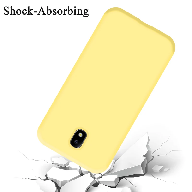 Cadorabo Hülle kompatibel mit Samsung Galaxy J7 2017 / J7 PRO Schutzhülle aus flexiblem TPU Silikon