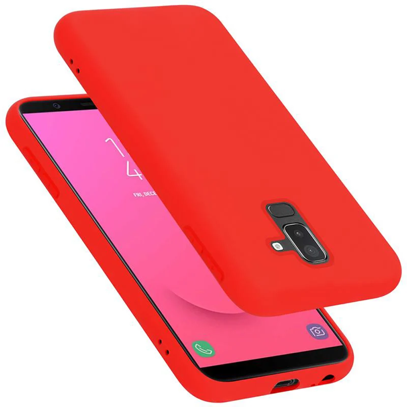 Cadorabo Hülle kompatibel mit Samsung Galaxy A6 PLUS 2018 Schutzhülle aus flexiblem TPU Silikon