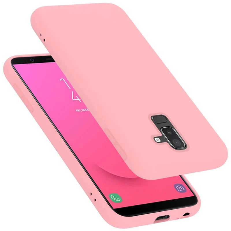 Cadorabo Hülle kompatibel mit Samsung Galaxy A6 PLUS 2018 Schutzhülle aus flexiblem TPU Silikon