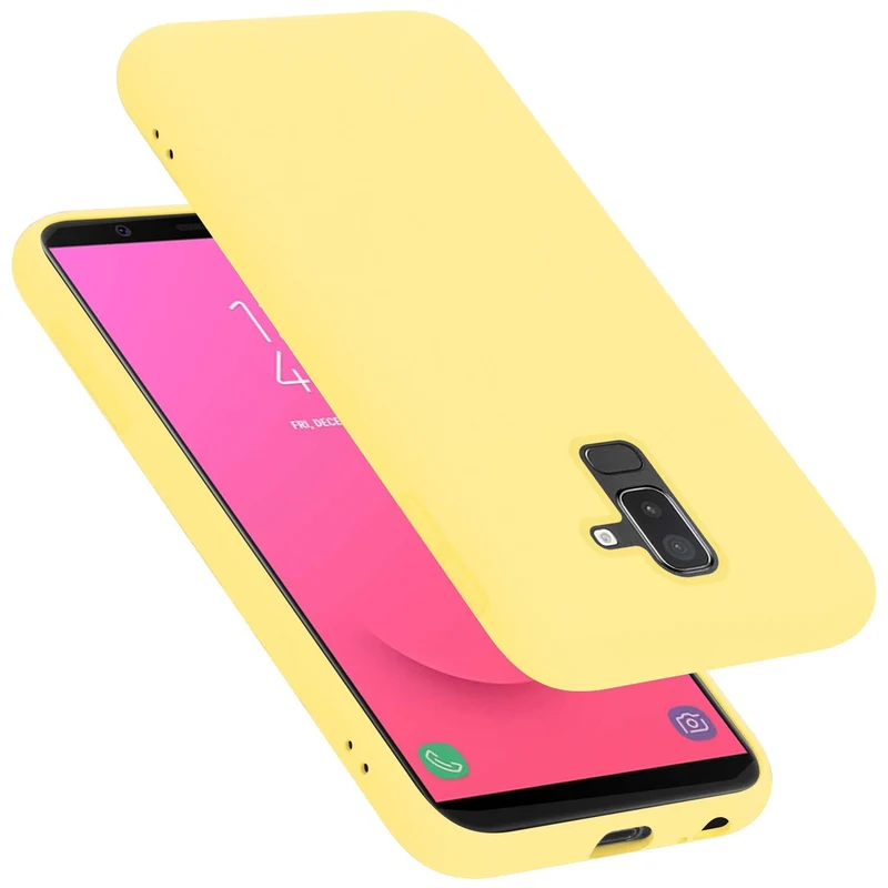 Cadorabo Hülle kompatibel mit Samsung Galaxy A6 PLUS 2018 Schutzhülle aus flexiblem TPU Silikon