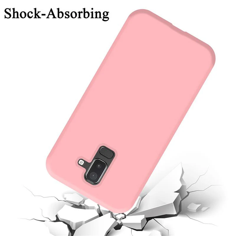 Cadorabo Hülle kompatibel mit Samsung Galaxy A6 PLUS 2018 Schutzhülle aus flexiblem TPU Silikon