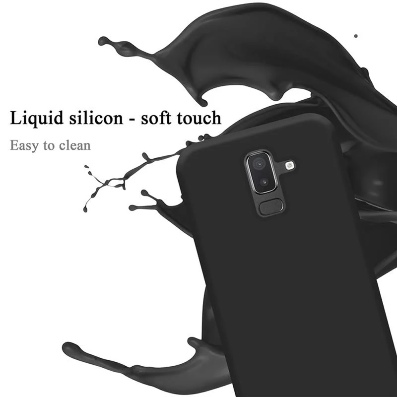 Cadorabo Hülle kompatibel mit Samsung Galaxy A6 PLUS 2018 Schutzhülle aus flexiblem TPU Silikon