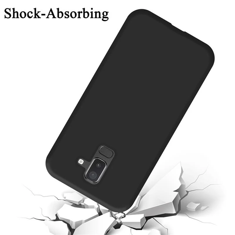 Cadorabo Hülle kompatibel mit Samsung Galaxy A6 PLUS 2018 Schutzhülle aus flexiblem TPU Silikon