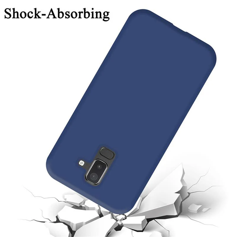 Cadorabo Hülle kompatibel mit Samsung Galaxy A6 PLUS 2018 Schutzhülle aus flexiblem TPU Silikon