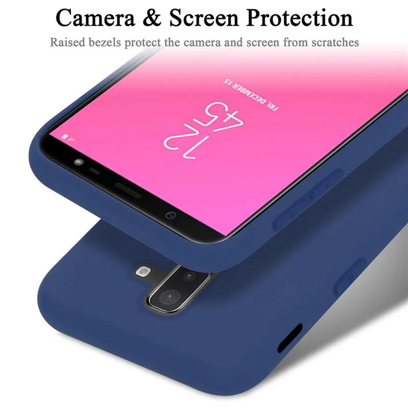 Cadorabo Hülle kompatibel mit Samsung Galaxy A6 PLUS 2018 Schutzhülle aus flexiblem TPU Silikon