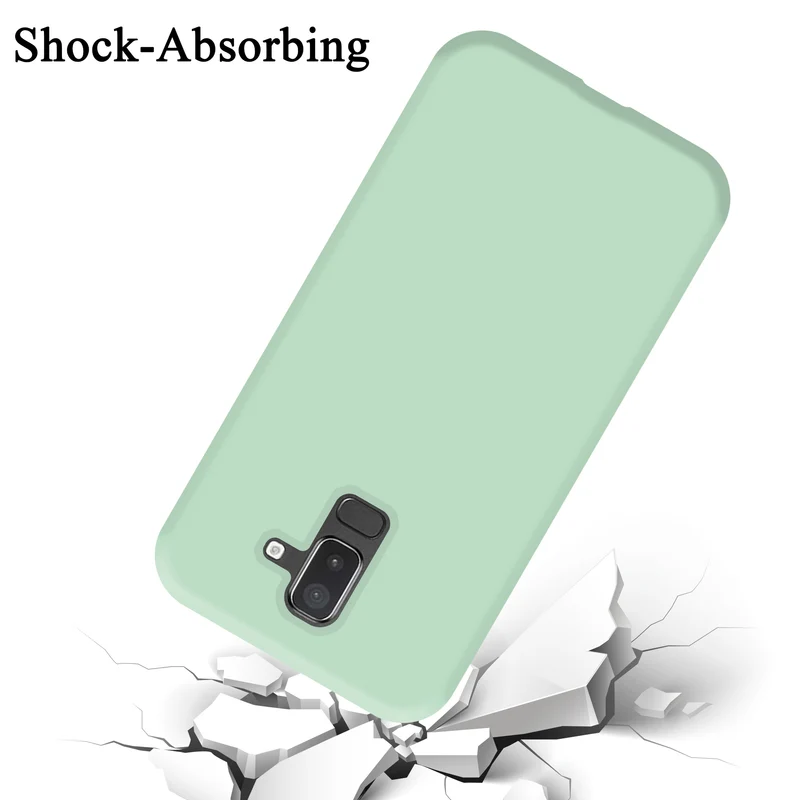 Cadorabo Hülle kompatibel mit Samsung Galaxy A6 PLUS 2018 Schutzhülle aus flexiblem TPU Silikon