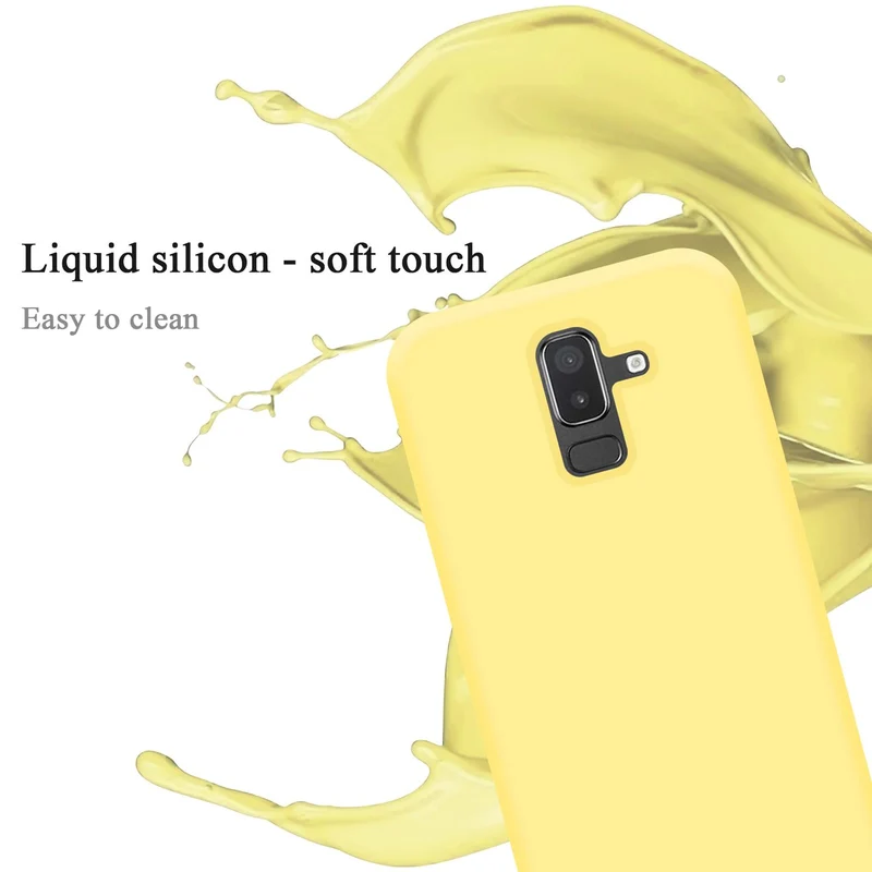 Cadorabo Hülle kompatibel mit Samsung Galaxy A6 PLUS 2018 Schutzhülle aus flexiblem TPU Silikon