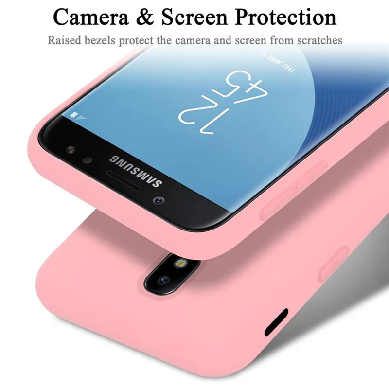 Cadorabo Hülle kompatibel mit Samsung Galaxy J5 2017 / J5 PRO Schutzhülle aus flexiblem TPU Silikon