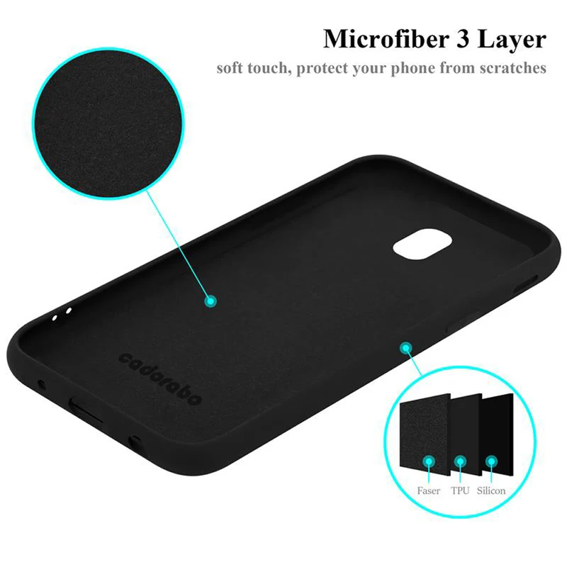 Cadorabo Hülle kompatibel mit Samsung Galaxy J5 2017 / J5 PRO Schutzhülle aus flexiblem TPU Silikon