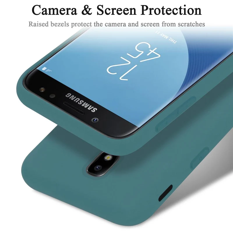 Cadorabo Hülle kompatibel mit Samsung Galaxy J5 2017 / J5 PRO Schutzhülle aus flexiblem TPU Silikon
