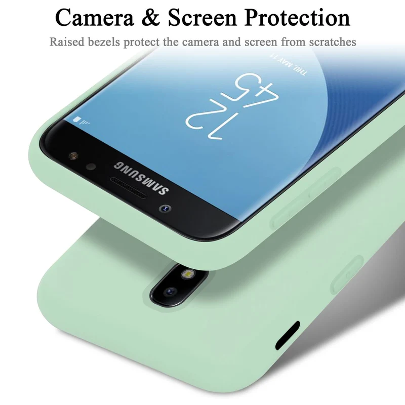 Cadorabo Hülle kompatibel mit Samsung Galaxy J5 2017 / J5 PRO Schutzhülle aus flexiblem TPU Silikon