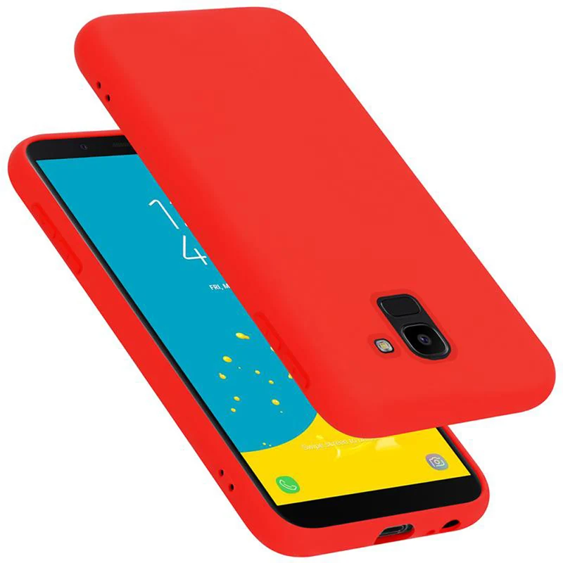 Cadorabo Hülle kompatibel mit Samsung Galaxy J6 2018 Schutzhülle aus flexiblem TPU Silikon