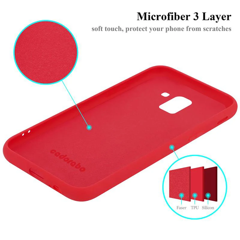 Cadorabo Hülle kompatibel mit Samsung Galaxy J6 2018 Schutzhülle aus flexiblem TPU Silikon
