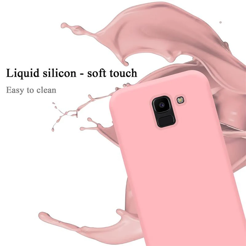 Cadorabo Hülle kompatibel mit Samsung Galaxy J6 2018 Schutzhülle aus flexiblem TPU Silikon
