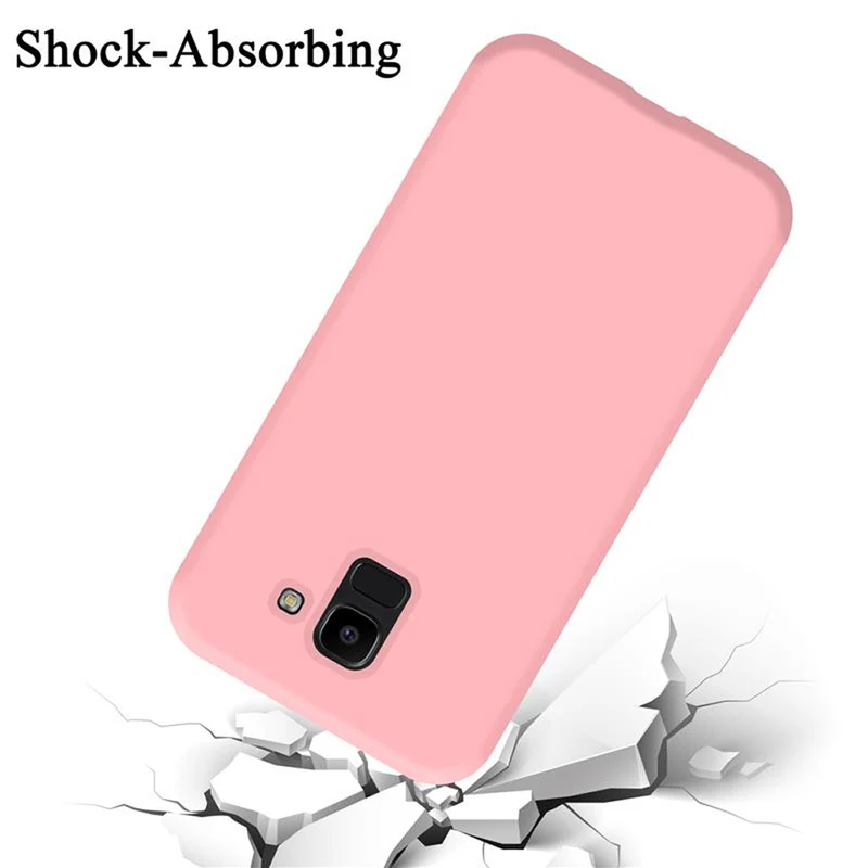 Cadorabo Hülle kompatibel mit Samsung Galaxy J6 2018 Schutzhülle aus flexiblem TPU Silikon