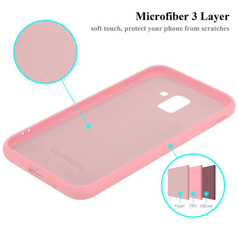 Cadorabo Hülle kompatibel mit Samsung Galaxy J6 2018 Schutzhülle aus flexiblem TPU Silikon