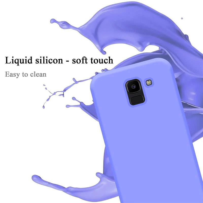 Cadorabo Hülle kompatibel mit Samsung Galaxy J6 2018 Schutzhülle aus flexiblem TPU Silikon