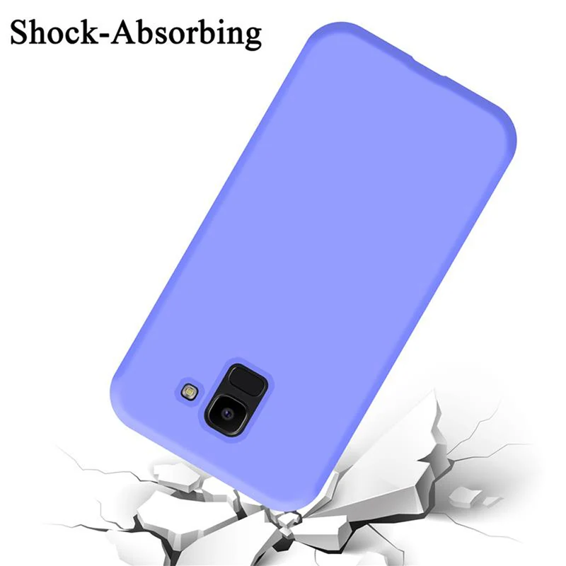 Cadorabo Hülle kompatibel mit Samsung Galaxy J6 2018 Schutzhülle aus flexiblem TPU Silikon
