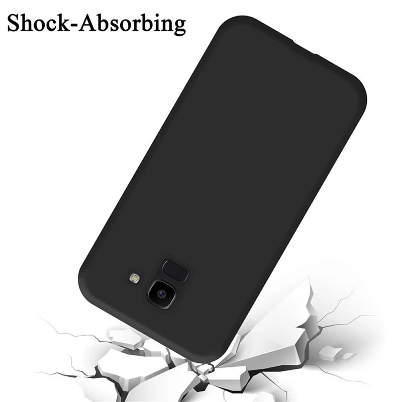 Cadorabo Hülle kompatibel mit Samsung Galaxy J6 2018 Schutzhülle aus flexiblem TPU Silikon