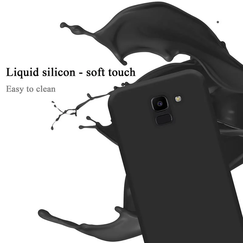 Cadorabo Hülle kompatibel mit Samsung Galaxy J6 2018 Schutzhülle aus flexiblem TPU Silikon