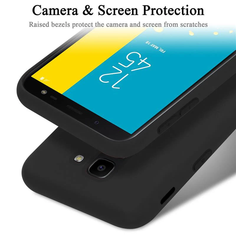 Cadorabo Hülle kompatibel mit Samsung Galaxy J6 2018 Schutzhülle aus flexiblem TPU Silikon