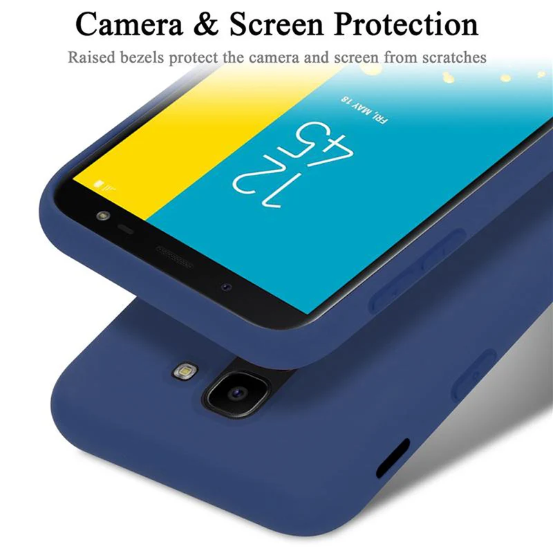 Cadorabo Hülle kompatibel mit Samsung Galaxy J6 2018 Schutzhülle aus flexiblem TPU Silikon