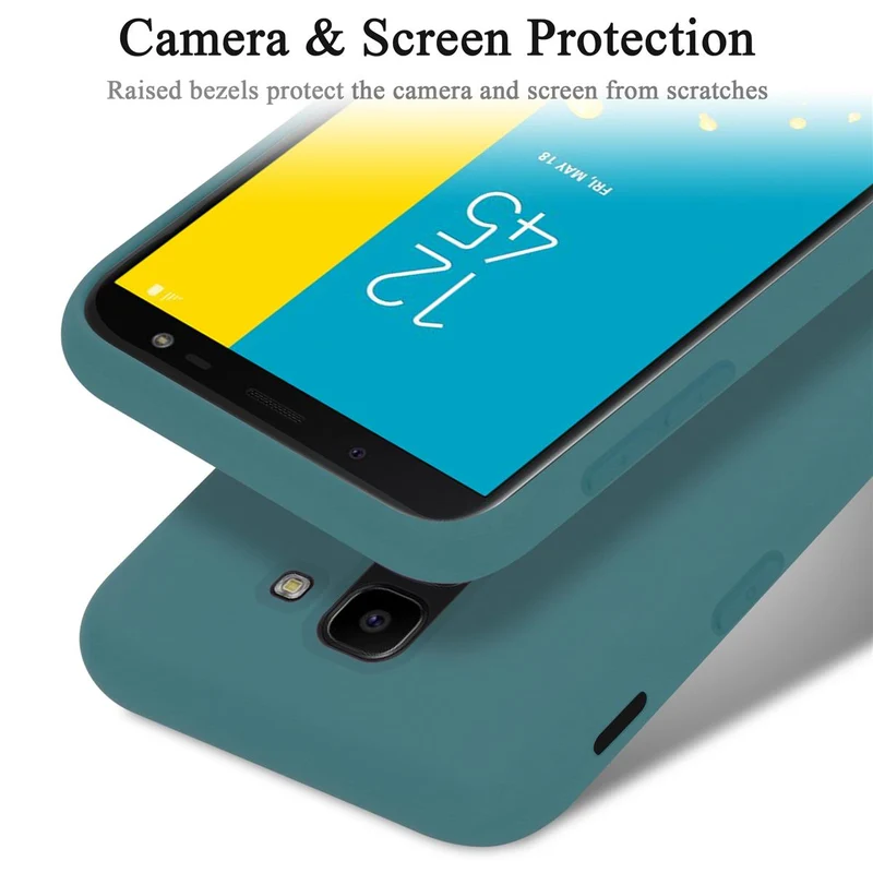 Cadorabo Hülle kompatibel mit Samsung Galaxy J6 2018 Schutzhülle aus flexiblem TPU Silikon