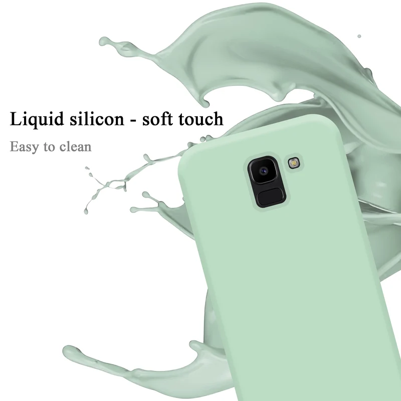 Cadorabo Hülle kompatibel mit Samsung Galaxy J6 2018 Schutzhülle aus flexiblem TPU Silikon