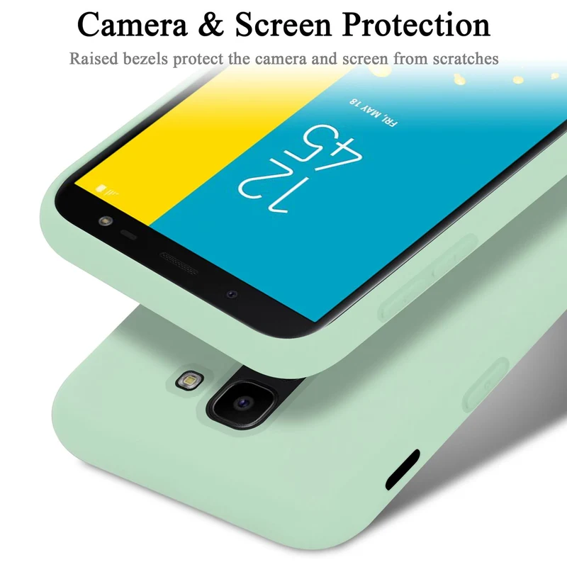 Cadorabo Hülle kompatibel mit Samsung Galaxy J6 2018 Schutzhülle aus flexiblem TPU Silikon