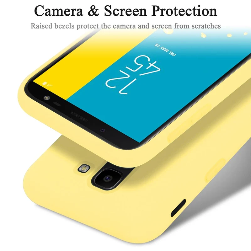 Cadorabo Hülle kompatibel mit Samsung Galaxy J6 2018 Schutzhülle aus flexiblem TPU Silikon