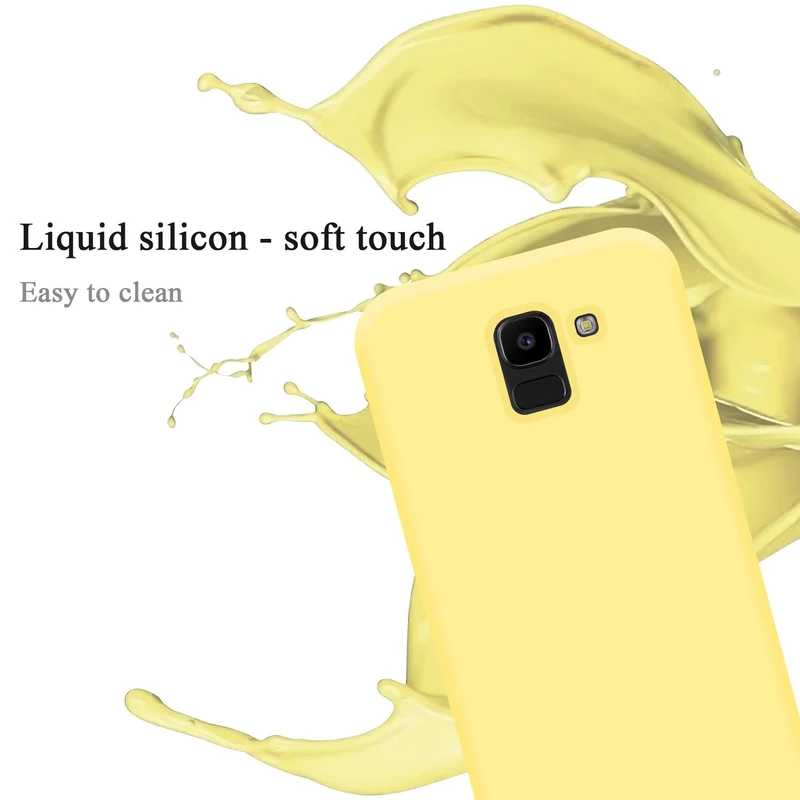 Cadorabo Hülle kompatibel mit Samsung Galaxy J6 2018 Schutzhülle aus flexiblem TPU Silikon