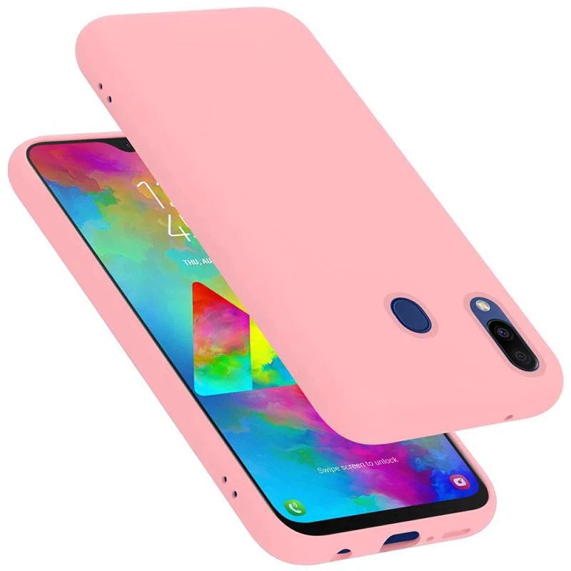 Cadorabo Hülle kompatibel mit Samsung Galaxy M20 Schutzhülle aus flexiblem TPU Silikon