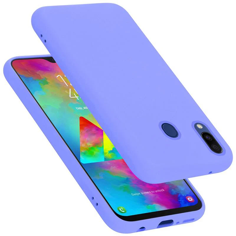 Cadorabo Hülle kompatibel mit Samsung Galaxy M20 Schutzhülle aus flexiblem TPU Silikon