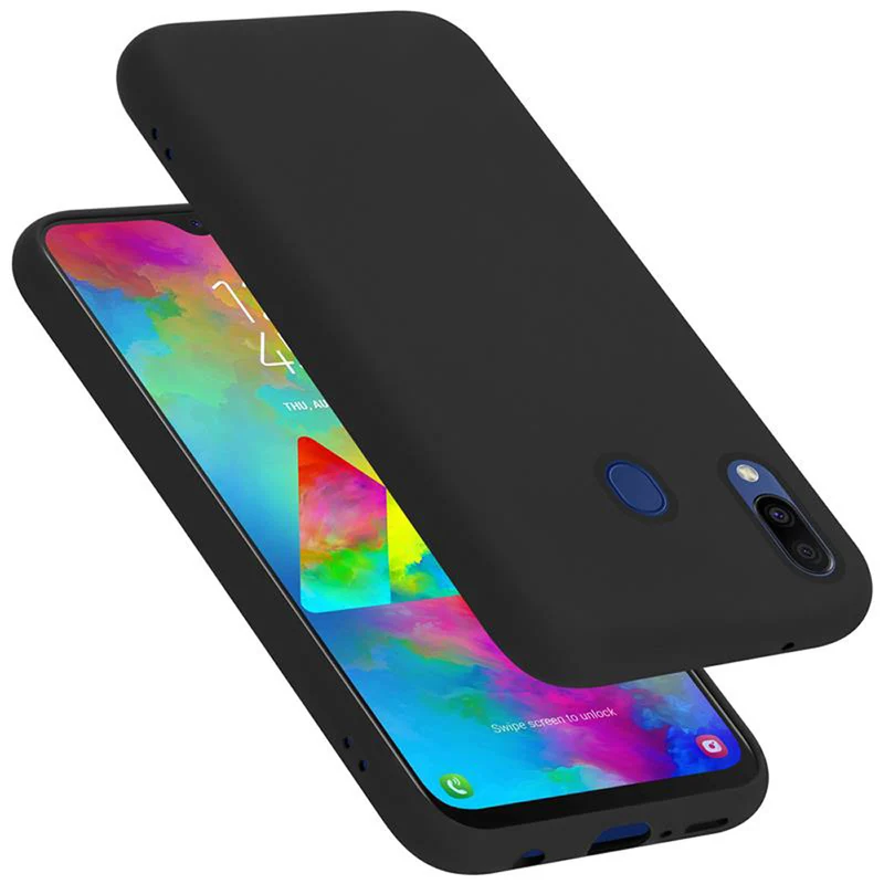 Cadorabo Hülle kompatibel mit Samsung Galaxy M20 Schutzhülle aus flexiblem TPU Silikon