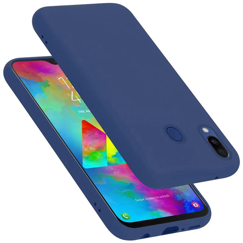 Cadorabo Hülle kompatibel mit Samsung Galaxy M20 Schutzhülle aus flexiblem TPU Silikon