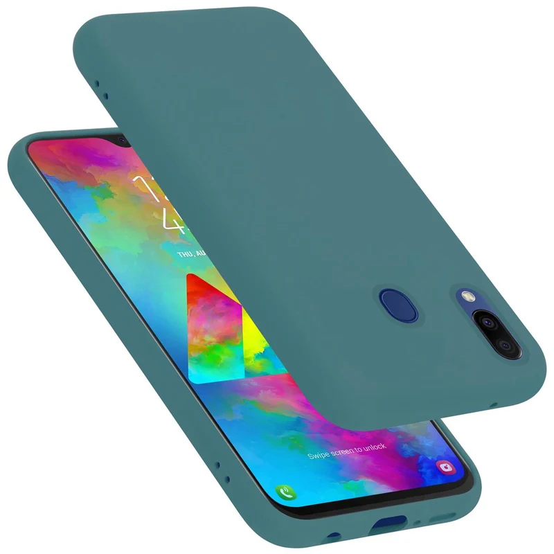 Cadorabo Hülle kompatibel mit Samsung Galaxy M20 Schutzhülle aus flexiblem TPU Silikon