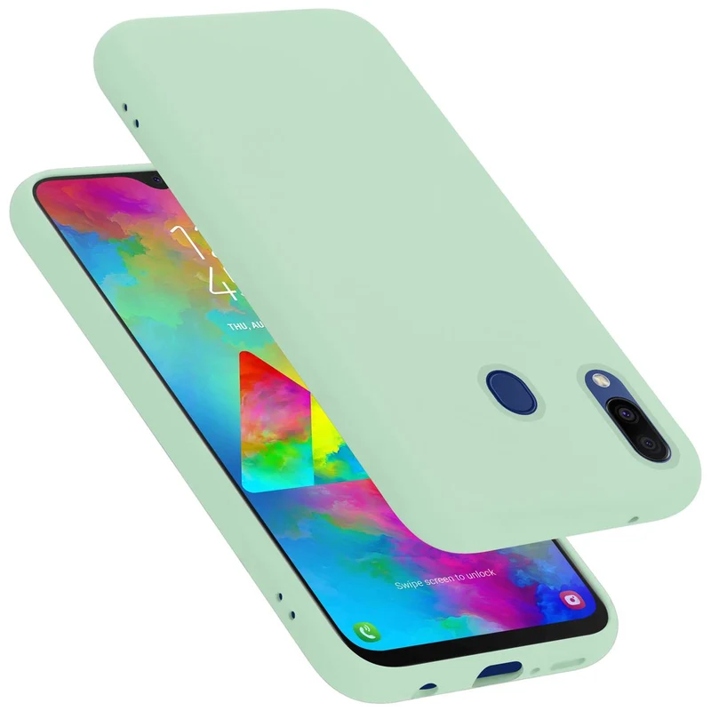 Cadorabo Hülle kompatibel mit Samsung Galaxy M20 Schutzhülle aus flexiblem TPU Silikon