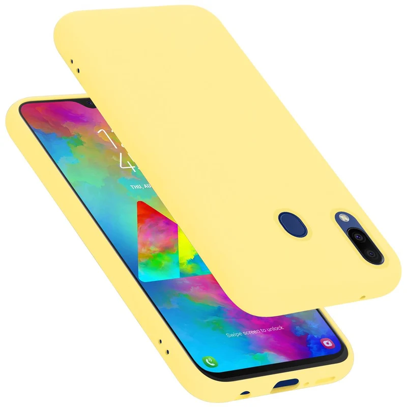 Cadorabo Hülle kompatibel mit Samsung Galaxy M20 Schutzhülle aus flexiblem TPU Silikon