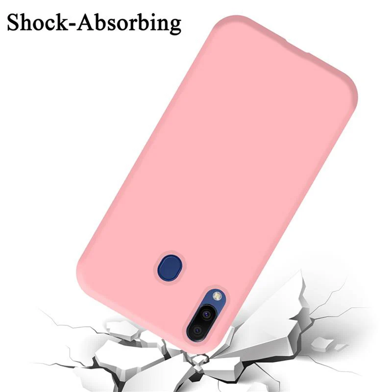 Cadorabo Hülle kompatibel mit Samsung Galaxy M20 Schutzhülle aus flexiblem TPU Silikon