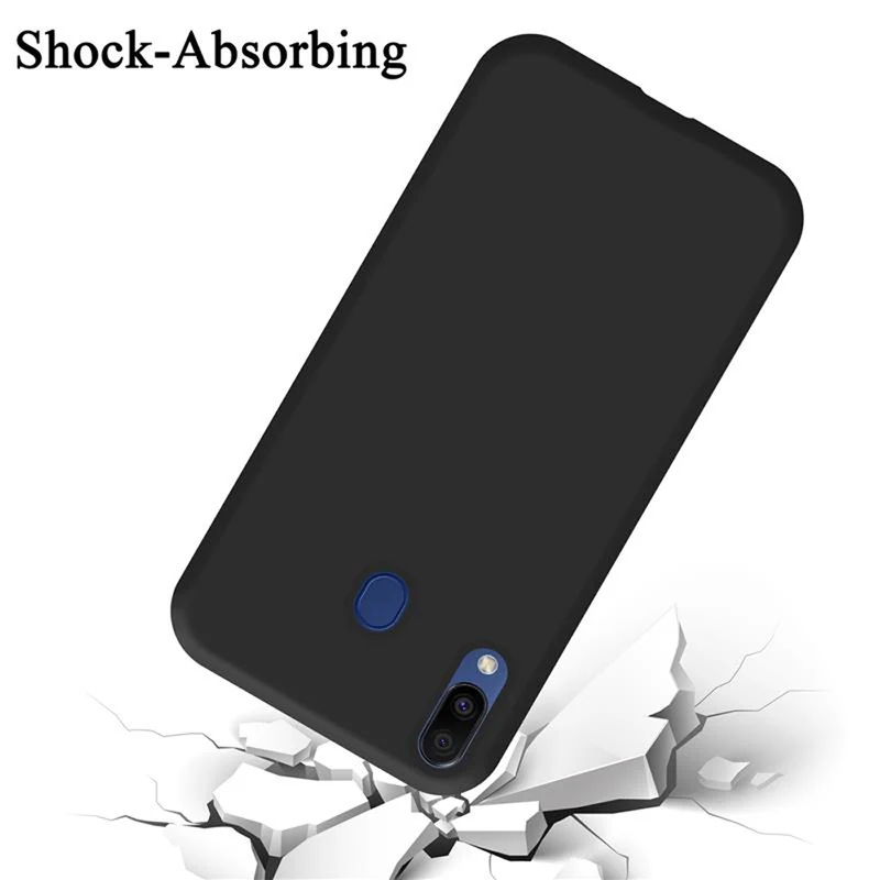 Cadorabo Hülle kompatibel mit Samsung Galaxy M20 Schutzhülle aus flexiblem TPU Silikon