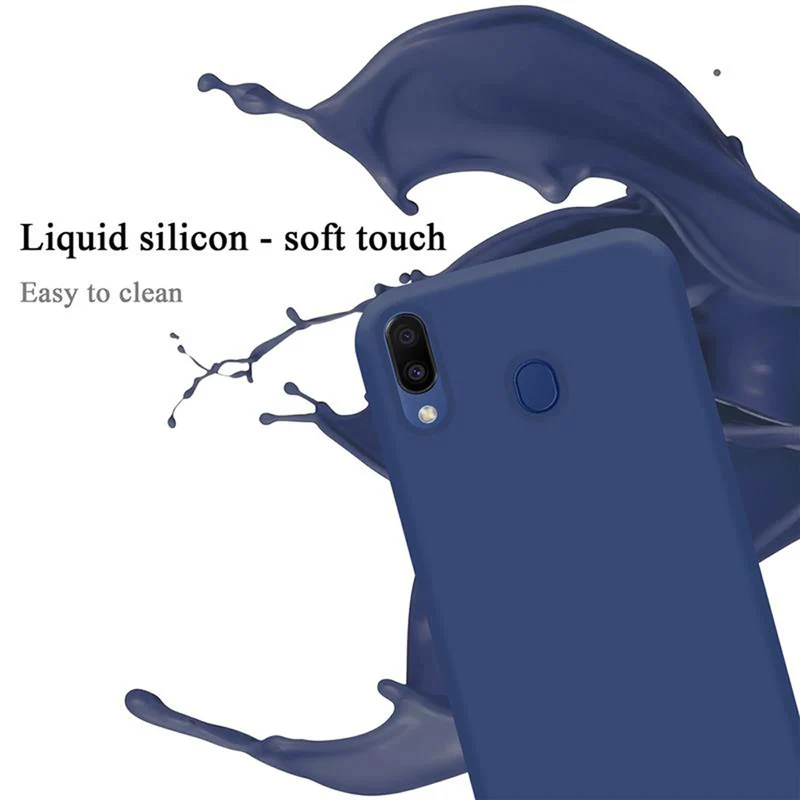 Cadorabo Hülle kompatibel mit Samsung Galaxy M20 Schutzhülle aus flexiblem TPU Silikon